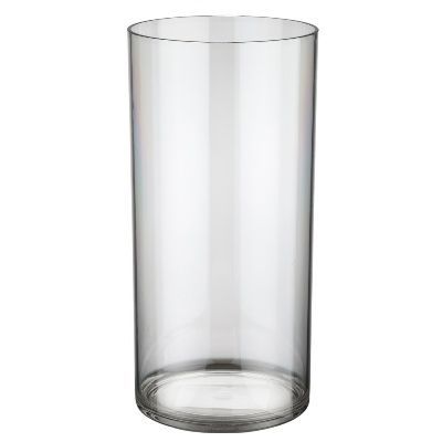 Вазон пластик Round, D12xH25 см, прозрачный