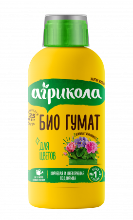 Удобрение ГУМАТЫ жидкие для цветов Агрикола, флакон, 250мл; Россия