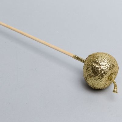 Вставка Яблоко засахаренное  4.5х50см, золотое