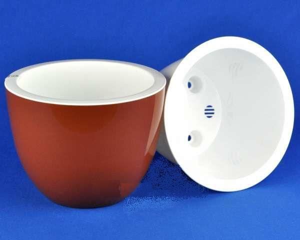 Горшок пластиковый Орион, шоколадный, 3,5л; Россия