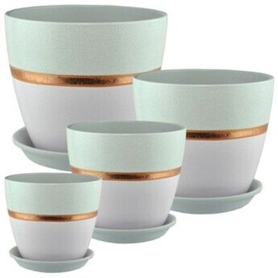 Горшок керамический Паталь эстет 624195 (2-й из набора), 15х15см, 2л; Россия