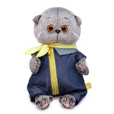 игрушка Басик BABY  в джинсовом комбинезоне, 20см BB-079