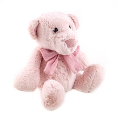 картинка Игрушка м/н Медвежонок с бантом, 25см, розовый от магазина Флоранж