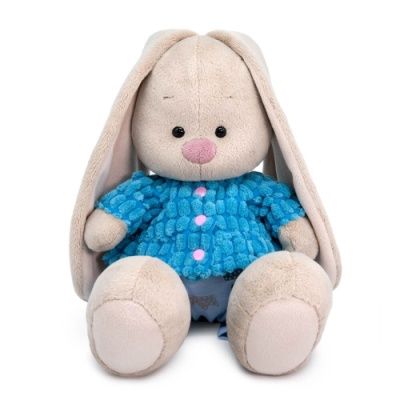 Игрушка Зайка Ми голубой курточке и штанишках (малый), 18см SidS-503