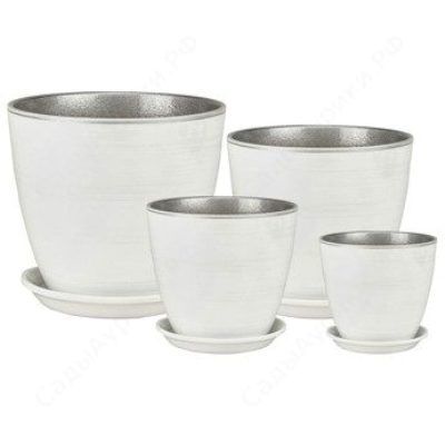 Горшок керамический Бутон Роспись  РС 04 (2-й из набора) 15х15см, 2л; Россия