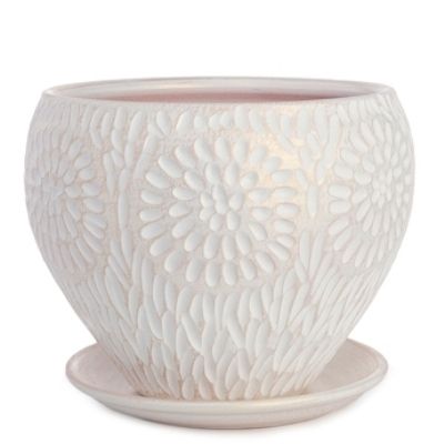 Горшок Астра классик 2 19,5х24см, 6л, бел/жемчуг; Россия