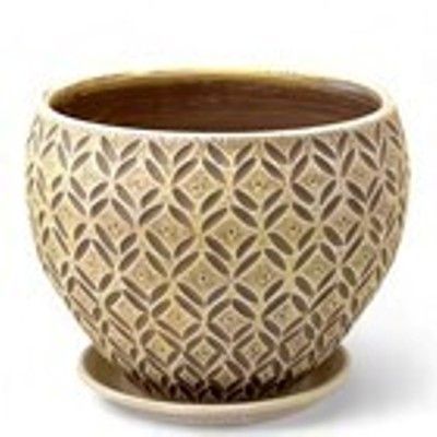 Горшок Ажур бархат классика 1 20х17см, 3,5л; Россия