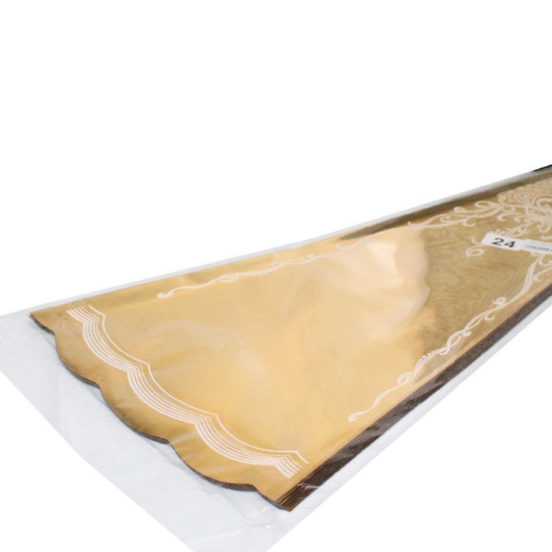 Пакет конус металл с рисунком, 25х60см; Россия