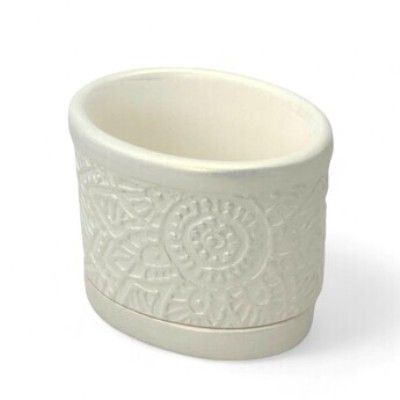 Горшок Пейсли 11смх8смх9см, 0,3л, жемчуг/Сады Аурики