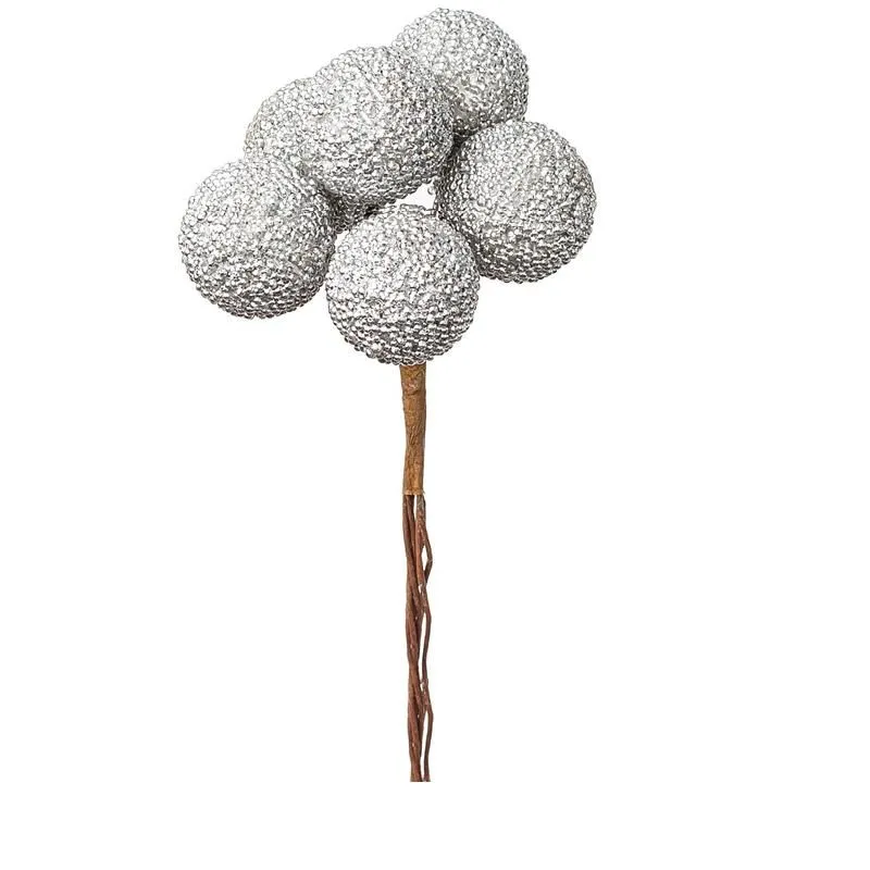 набор шариков засахаренных на вставках 6шт., D2,2xL11см