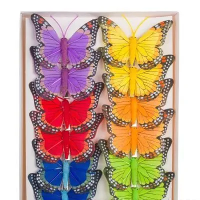 Набор прищепок Бабочка, 8см, (12шт.)