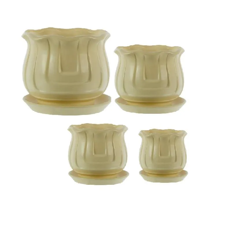 Горшок керамический Лира (1-й из набора), 25,9х24,2см, 9л; Россия