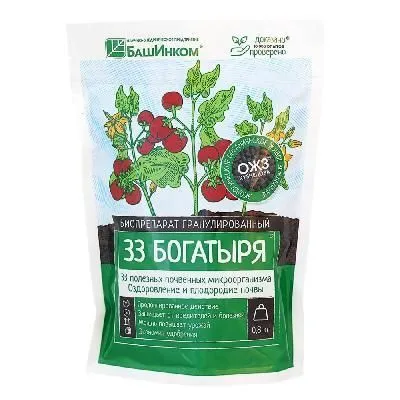 картинка Удобрение садовое 33 Богатыря гранулированный, 0,8кг; БашИнком от магазина Флоранж