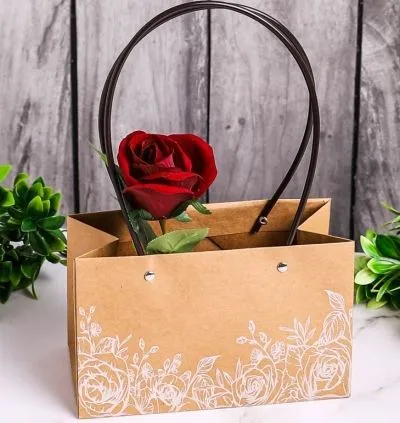 картинка Сумка Мастхэв крафт FB23081, 22х10х13см; Китай от магазина Флоранж