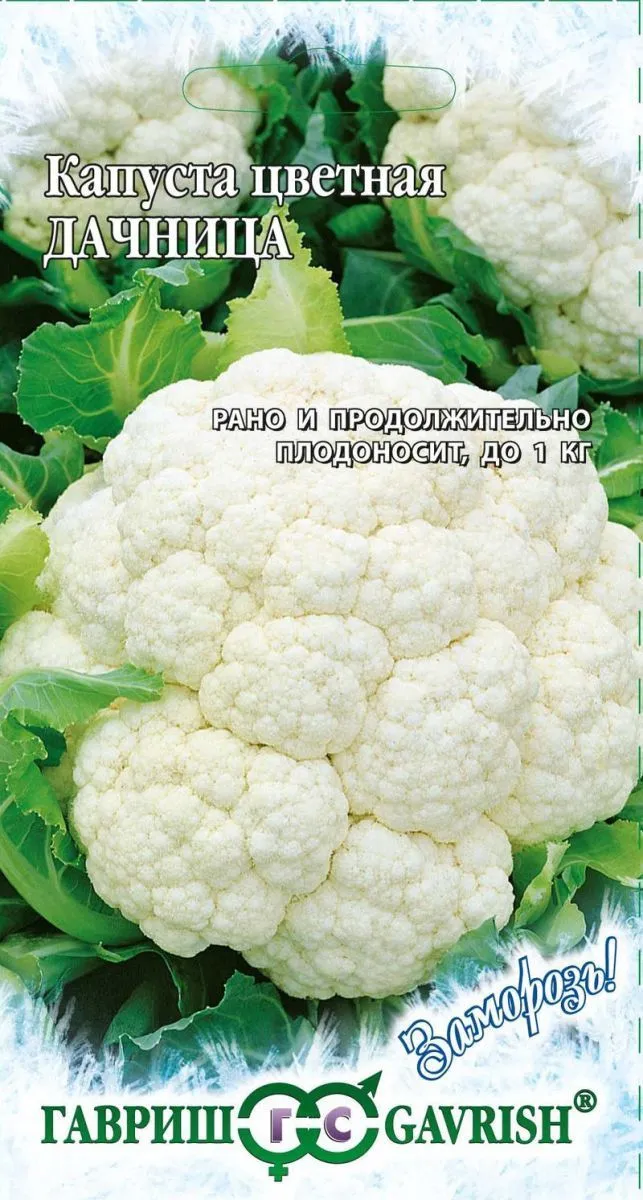 Капуста цветная Дачница (цветной пакет) 0,2г; Гавриш