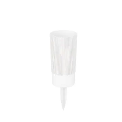 Вазон для цветов пластиковый под срезку Версаль с колышком, белый, 100мм*200мм,1.2л; Россия