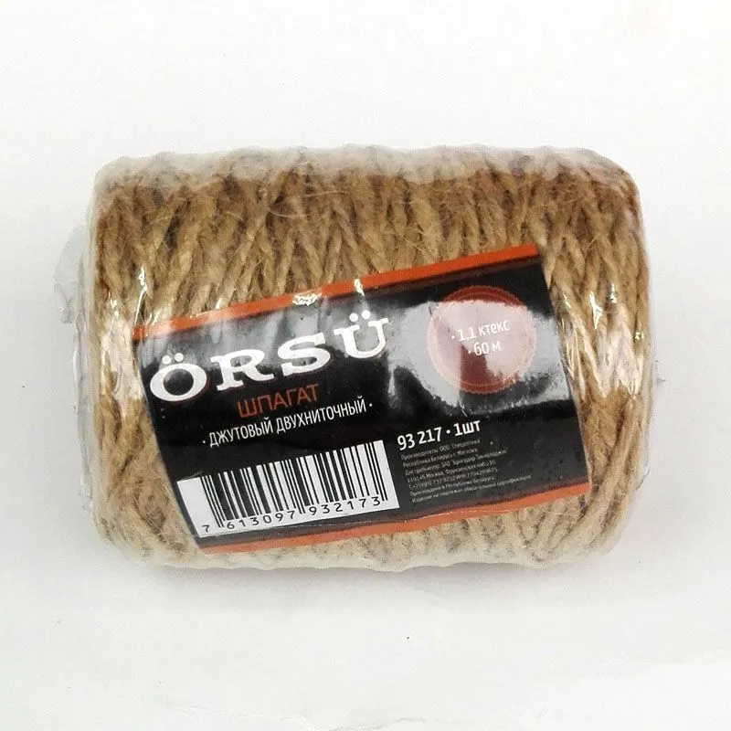 картинка шпагат джутовый, 2-ниточный, 60м; Россия от магазина Флоранж