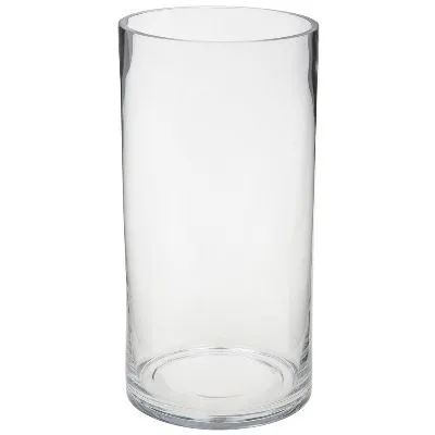 Ваза стеклянная Трубка цилиндр, 20х40см; Китай