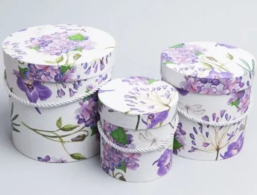 Коробка Цилиндр 85670 (3-й из наб) 18х17,2см; Китай