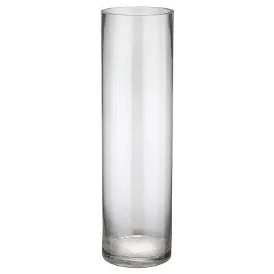 Ваза стеклянная Трубка цилиндр, 10х35см; Россия