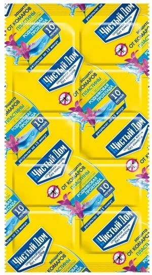 Пластина от комаров Родниковая прохлада ; Читый Дом