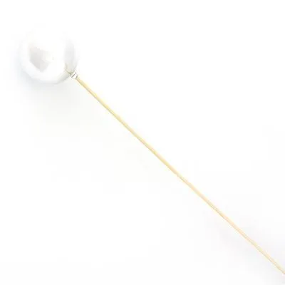 Шар на вставке, D6xH50см, серебряный