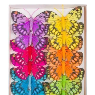 Набор прищепок Бабочка, 8см, (12шт.)