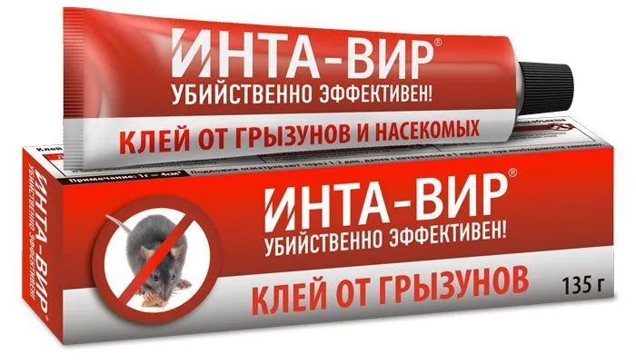 Клей от грызунов и насекомых Инта-Вир (туба), 135г