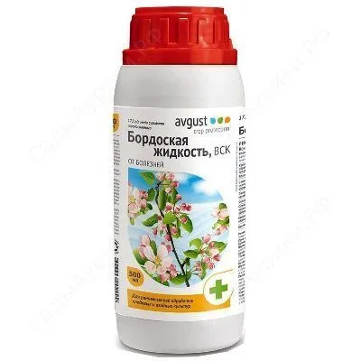 Фунгицид от болезней плодовых культур Бордоская жидкость (флакон), 500мл