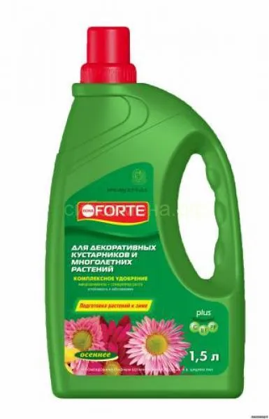 Комплексное удобрение  для декоративных кустарников и многолеток, 1,5л , Бона Форте