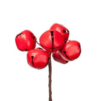 картинка Набор колокольчиков на вставках 6шт., D3хH9см, красный от магазина Флоранж