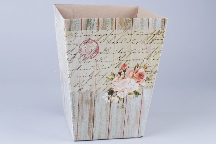 картинка сумка Плайм 69975 для цветов H150 D120/90 Шебби-шик от магазина Флоранж
