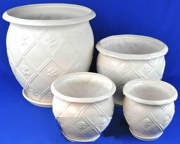 Горшок керамический Роза (1-й из набора) D 34,8 см; Россия
