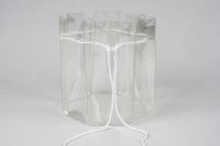 Сумка ваза пластиковая прозрачная 16,5х16,5см