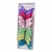 картинка Вставка Бабочка, 6 цв, 8см (12 шт) от магазина Флоранж