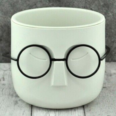 Горшок пластиковый Стив, белый, 10х10,5см; Россия