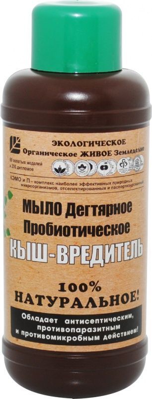 картинка мыло дегтярное пробиотическое Кыш-Вредитель , 500мл; Башинком от магазина Флоранж