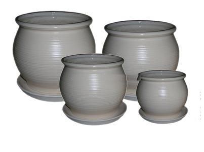 Горшок керамический Марс (3-й из набора), 16,2х13см, 1,8л; Россия