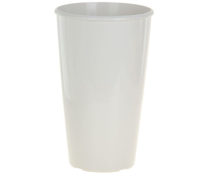 Горшок пластиковое Конус, кремовый, 28х45см 10л; Россия