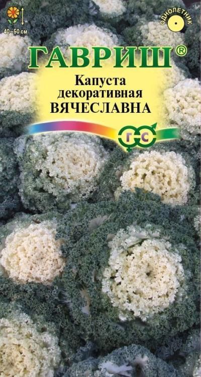 Капуста декоративная Вячеславна (цветной пакет) 0,1г; Гавриш