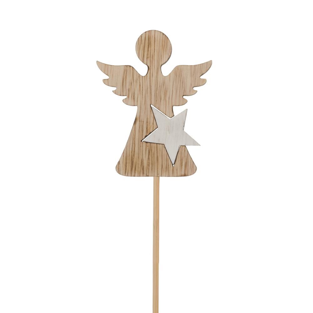 картинка вставка Ангел  (дерево), 6.5х31.5см, натуральный от магазина Флоранж