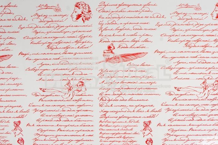 картинка Рулон пленка Пушкинские строки, 70см; Россия от магазина Флоранж
