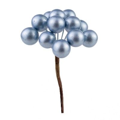 картинка Набор шариков на вставках 12шт, D2xL11см, голубой от магазина Флоранж