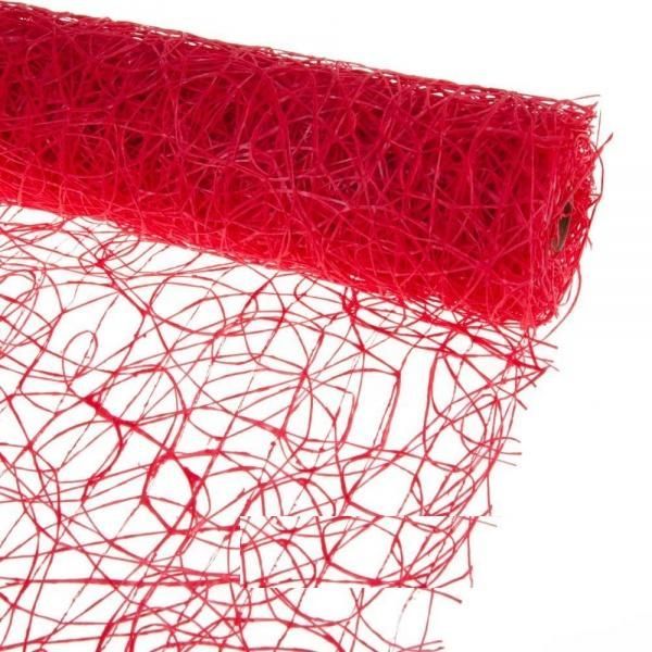 картинка Рулон сетка Сизаль, красный, 53смх4,5м; Корея от магазина Флоранж
