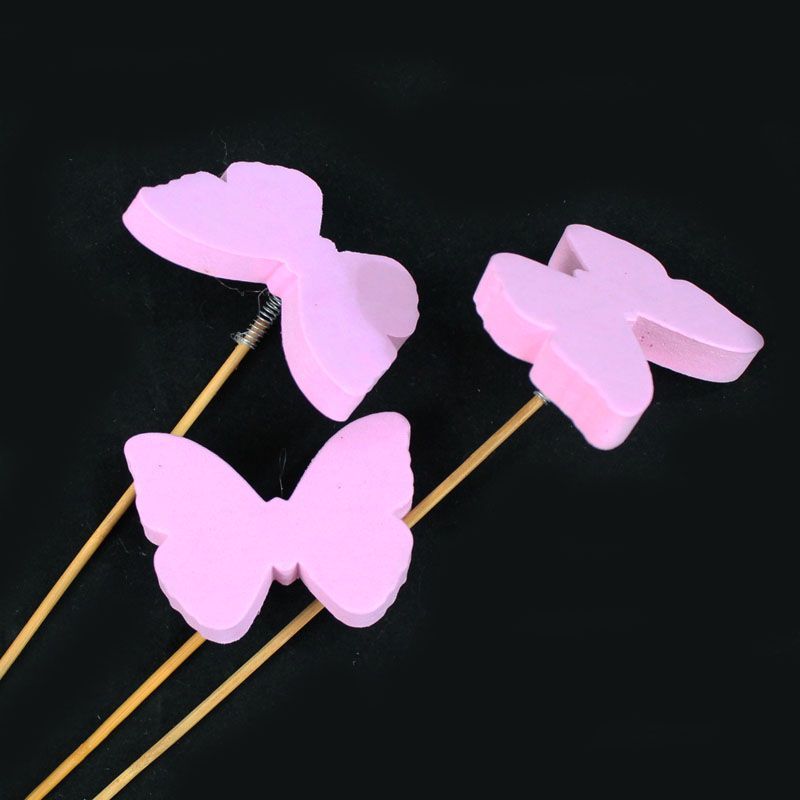 картинка Вставка Бабочка, розовая, 7х50см от магазина Флоранж