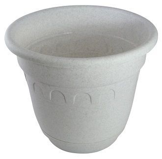 Горшок пластиковый Колывань, мрамор, 17,7х14см, 1,8л; Россия