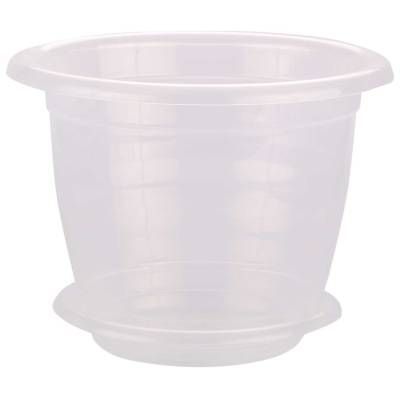 Горшок пластиковый для орхидей, прозрачный, 17х21,5см, 3,5л; Россия