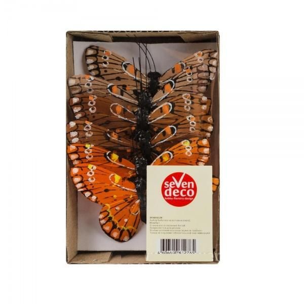 картинка Набор вставок Бабочка (перо), 8,5см, (6шт) от магазина Флоранж