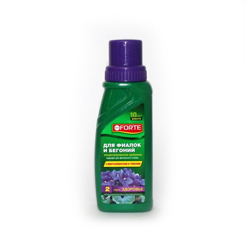 Удобрение для фиалок и бегоний Здоровье, флакон, 285мл; Бона Форте