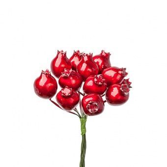 картинка Набор ягод глянцевых на вставках 12шт, D2x3xL10см от магазина Флоранж